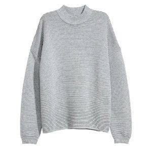 H&M Silver Sparkle Oversized Turtleneck